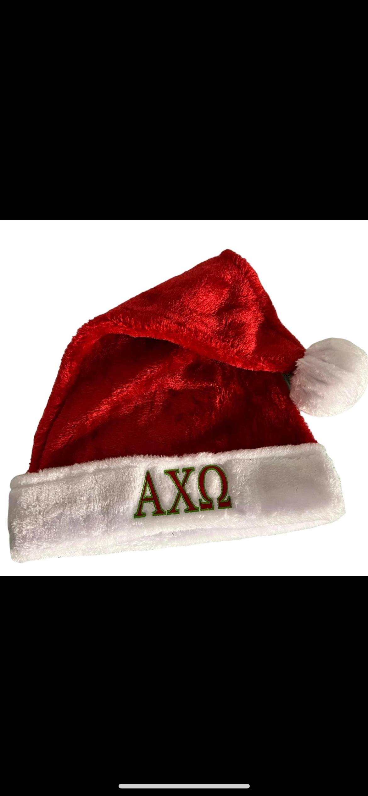 Santa Hat Embroidered With a Logo - Custom Embroidery