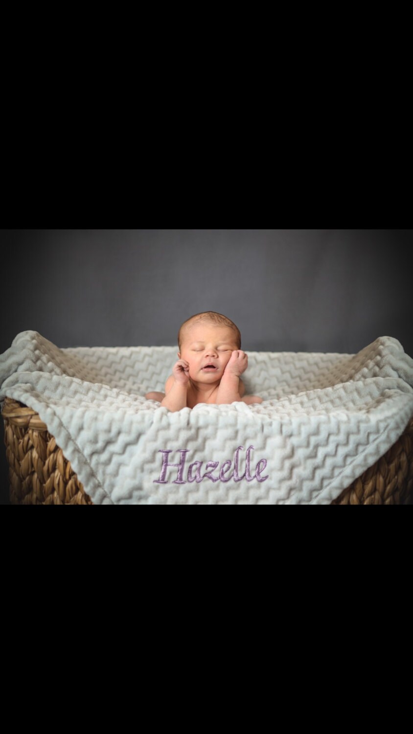 Custom Embroidered Baby Blanket