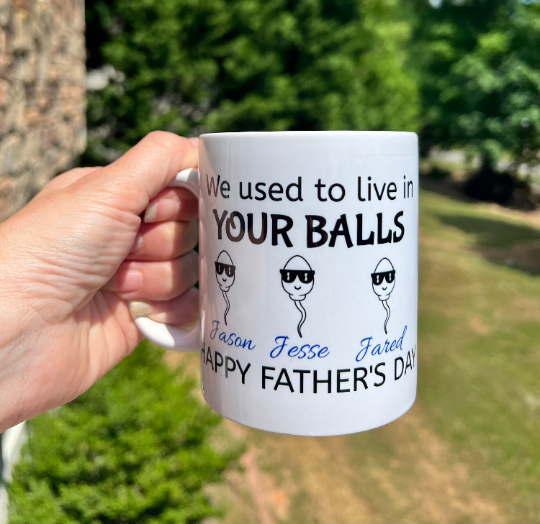 Fathers Day Mug - Funny Ball Mug Personalized