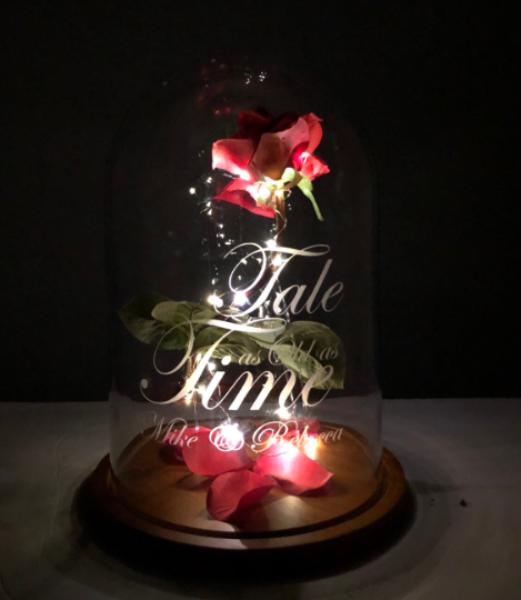 Belle Rose Custom Engraved With Lights