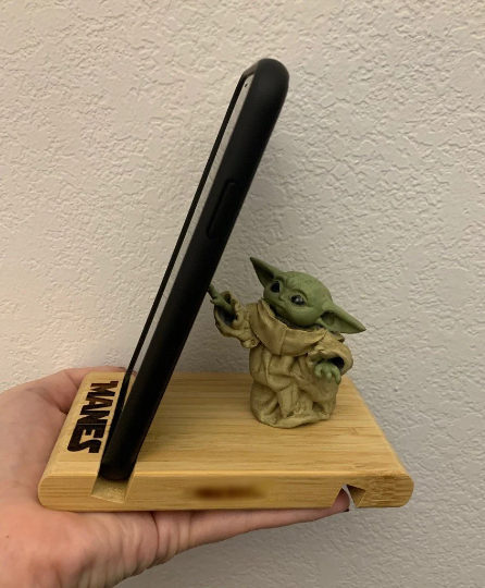 The Child Phone Stand Custom Engraved
