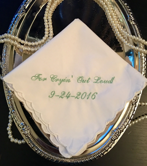 For Crying Out Loud Wedding Handkerchief