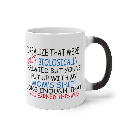 Fathers Day Mug- Step Father Gift - Color Changing Mug