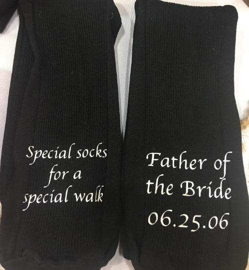 Father of the Bride Socks Personalized