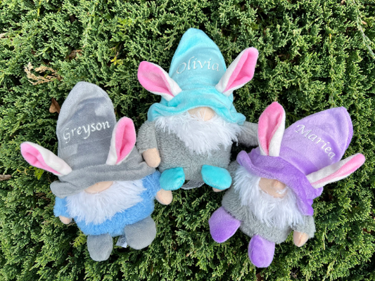 Personalized Easter Gnomes